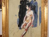 an image of a painting of a nude woman in a gold frame