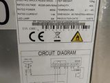 a label on the back of a refrigerator that says circuit diagram