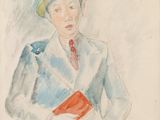 une image représentant un tableau d'un homme en costume et avec un chapeau