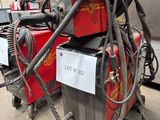 a lot of welding equipment that is sitting on the ground
