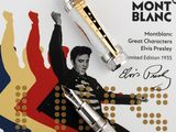 an image of a montblanc fountain pen with a picture of elvis presley on it
