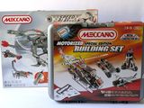 metal lunch box with assorted metal building set in it