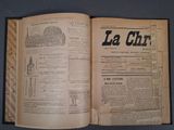 un vieux journal sur lequel figure la photo d'un train