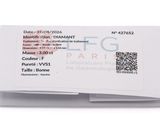 an image of a close up of a business card on a white surface