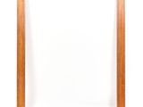 an empty wooden frame on a white background