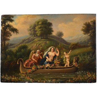 LAVILLE ( ?). « L’embarquement pour Cythère ». - Photo 1