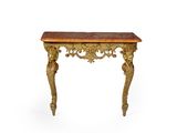 une image d'une petite table avec un plateau en marbre sur un fond blanc