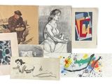 many different pictures of a woman on a white background