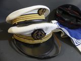 two hats that are sitting next to each other