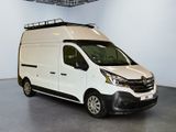 a picture of a white van parked in a garage