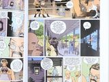 a comic book open to a page of a comic story