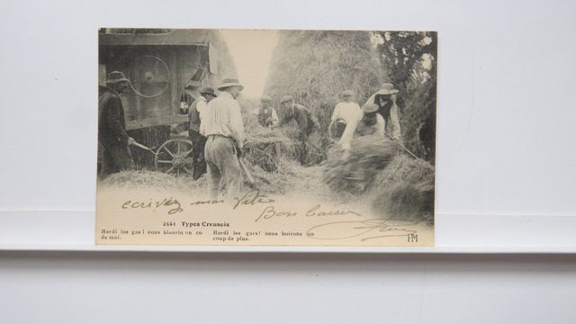 Types Creusois Scène de Battage (PM 2541). Carte rare. TBE.