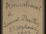 a black and white photo of a piece of paper with writing on it