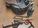 a lot of tools that are sitting on the floor
