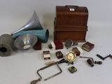 a lot of different items that are sitting on a table