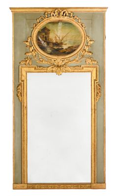une image représentant un miroir sur lequel figure l'image d'un bateau