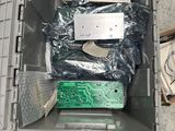 a metal box with electronic equipment inside of it
