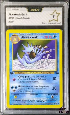 gros plan d'une carte pokemon dans un étui en plastique