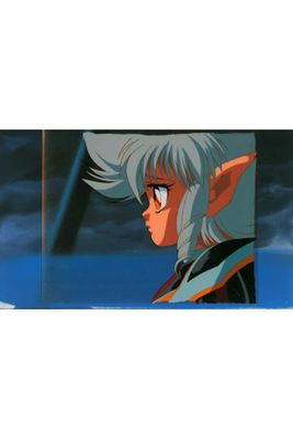 an anime picture of a woman with long hair and blue eyes