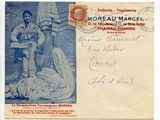 an old postcard with a picture of a soldier on it