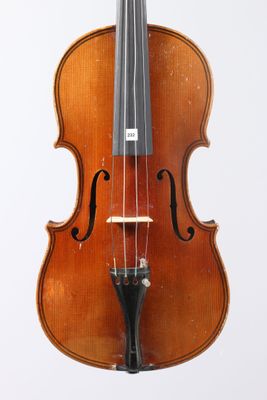 a close up of a violin with a bow on a white background
