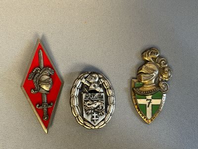 lot de 3 médailles militaires cavalerie
