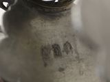 a close up of a metal object with a hole in it