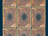 six squares of brown and yellow swirls on a dark blue background