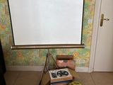 a white board on the floor in a room