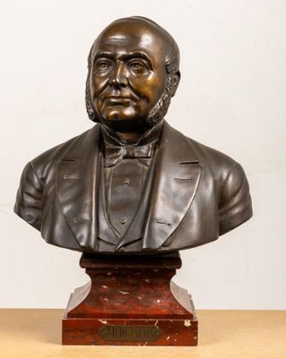 Ecole française, 1889. Buste présumé de Jean-Baptiste DUJARD…