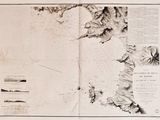 une vieille carte de l'île de Saint-John, aux États-Unis