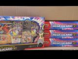 a lot of pokemon cards in a box on the table
