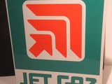 a picture of a sign that says jet gas
