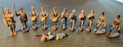 Composition 12 pièces Elastolin et Lineol guerre de 1914-18,…