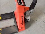 a fork lifter that is sitting on the floor