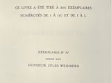 a black and white photo of a book with a title
