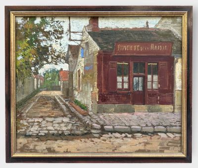 Gilbert LANQUETIN (1870-1939) Buvette de la mairie