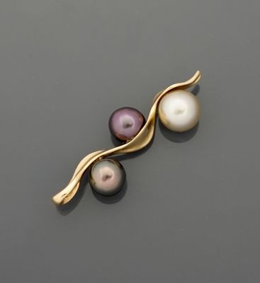 Original pendentif en or jaune 18K 750 millièmes de forme se…