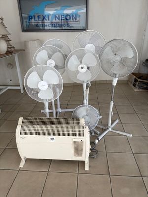 Un lot de 7 ventilateurs et deux radiateurs. - Photo 1