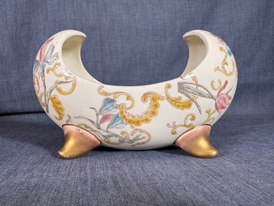 Luneville, petit centre de table en faïence - 13 cm x 21 cm …