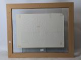 a picture of a painting in a frame on the wall