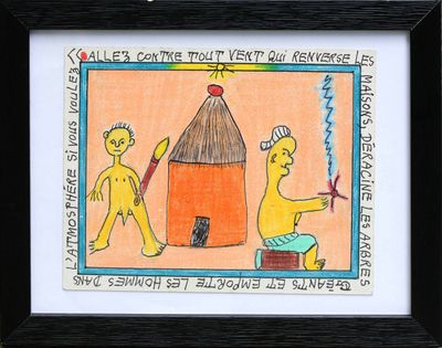 a picture of a drawing of a man and a woman
