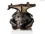 an image of a helmet with a bird on it