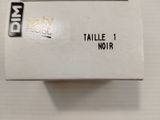 a white box that has a black and white label on it