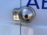 a close up of a door handle on a van