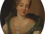 Portrait d'une dame en robe verte