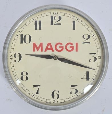 Maggi Très rare pendulette monture en aluminium mouvement Su…