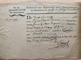 an old document with a picture of a man ' s name on it