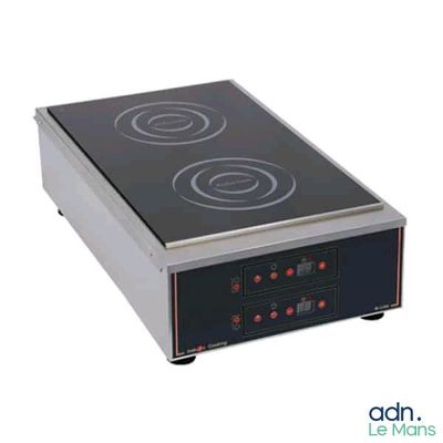 an image of an electric stove top with two burners on it