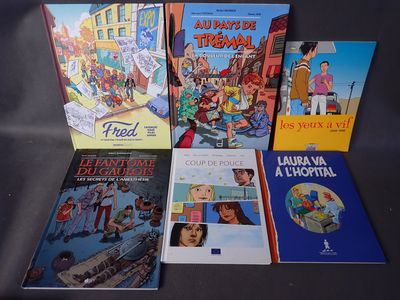 Lot de 6 bandes dessinées dont les yeux à vif, Laura va à l'…